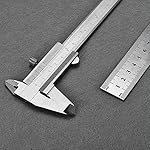 Vernier Caliper,Digital Calipers,TEPSMIGO 150mm (6 inch) Metric & Imperial Vernier Caliper With 20cm Steel Ruler