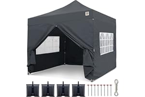 Gorilla Gazebo ® Pop Up 3x3m Heavy Duty Waterproof Commercial Grade Market Stall 4 Side Panels Leg Weights Pegs and Wheeled Carrybag