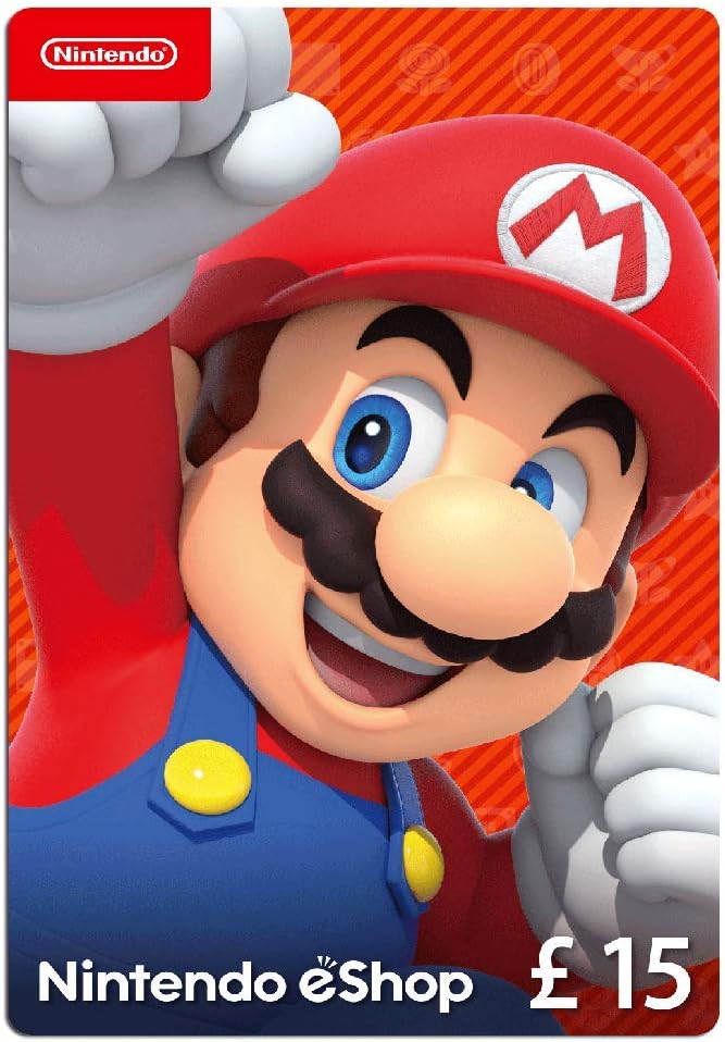 Nintendo eShop Card | 15 GBP voucher | Download Code | UK only | Switch