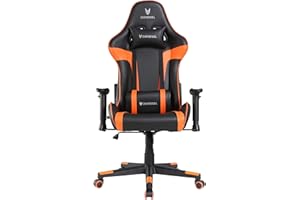 Oversteel - ULTIMET Silla Gaming Profesional Polipiel, Reposabrazos 2D, Ajustable en Altura, Respaldo Reclinable 180º, Pistón Gas Clase 3, Hasta 120Kg, Color Naranja