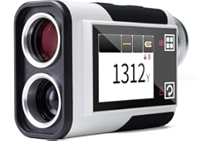 CIGMAN Telemetro Golf 1200Y, Precision ±1 m, Display touch laterale con Slope, Oculare 25 mm, Ricaricabile USB-C Golf Rangefinder Laser, Legale per tornei di golf, CT-1200PRO