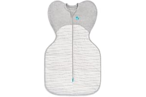 Love To Dream Swaddle Up, Small 3,5-6 kg, White Dreamer, vestibilità aderente per un buon sonno, temperatura 2,5 Tog (16-20°C), lavabile in lavatrice e doppia cerniera