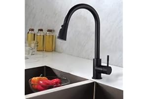 AILRINNI Grifos Cocina Fregadero Extraible, 3 Tipos de Chorro con Rociador Extraíble de 60 CM, Giratorio 360°, 304 Acero Inoxidable Agua Caliente y Fría