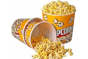 NOVELTY PLACE Contenitori per popcorn, plastica, 3 pezzi