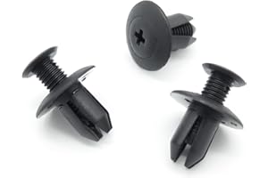 VVO Fasteners- Black Plastic Front Wheel Arch Lining & Mudguard Clips for Mazda MX-5, 3, 2, (Pack of 10)