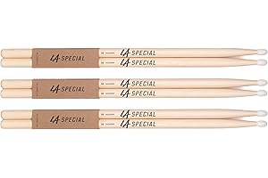PROMARK LA Specials Drumsticks | Schlagzeug Sticks | 5B Hickory Drumsticks, ovaler Nylonkopf, drei Paare