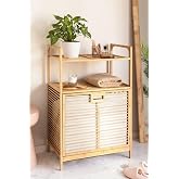 Digithome Bambu Xl Kirli Sepetli 2 Raflı &Ccedil;ok Ama&ccedil;lı Banyo D&uuml;zenleyici &Ccedil;amaşır Sepeti Organizer DB-0004