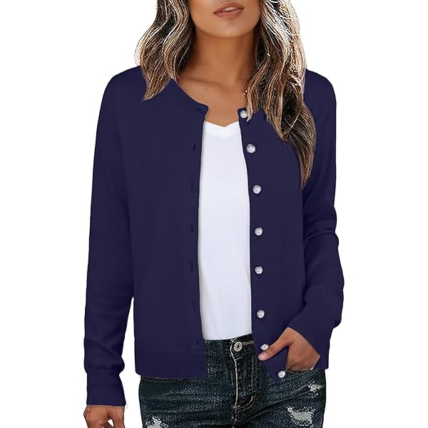 GRECERELLE Damesvest met lange mouwen, lichtgewicht cardigan, knoopsluiting, V-hals, geribbelde, gebreide bovenkleding, open voorkant tops met zak voor dames, B0 Wijn Rood, 3XL