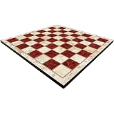 Satran&ccedil; Tahtası Kırmızı Mermer Desenli - Chess Board