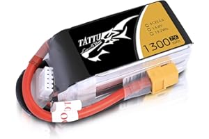 TATTU 4S lipo Batteria 1300mAh 75C 14,8V RC Batteria Pack con spina XT60 per FPV Racing RC Quadcopter Elicottero