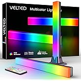 velted RGB Işık &Ccedil;ubuğu, M&uuml;zik Senkronizasyonu RGB IC LED Işık Barları, USB Powered Ortam Aydınlatması, Uzaktan Kumanda Renk D