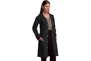 LAB COAT X Professional Unisex Lab Coat for Men and Women, Multiple Pockets, Classic Fit, Snap Closing, 40" Length