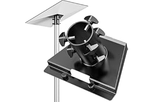 3BAO [Improved Version] Starlink Gen 3 Pipe Adapter, Starlink Mast Bracket, Starlink V3 Mounting Plate for Roof, Compatible with Starlink Standard Antenna, Fits 1.1-2.1in (28-54mm) Poles