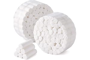 50 stycken näsdynor för blödning, absorberande bomullsrullar 1 x 3,8 cm, mjuka hemostatiska gaser för näsblod och näsfilter f