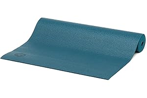 Bodhi tapis de yoga ASANA en PVC | Sans polluants | Antidérapant & lavable en machine | Tapis d'exercices pour le fitness, le pilates & la gymnastique | 183 x 60 x 4,5 mm