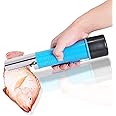 MXBAOHENG Electric Fish Scaler Fish Scale Scraper Remover Cleaner with Waterproof Powerful Motor for Fish Scaling (Blue 2Battery)