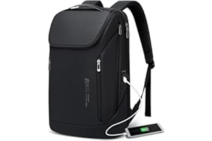 BANGE Business Smart Backpack Waterproof fit 15.7 Inch Laptop Backpack with USB Charging Port,Travel Durable Back pack, Black