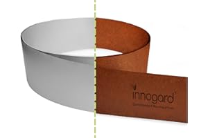 innogard 6011-002 - Bordure de Gazon en Acier Corten - Hauteur 15 cm, Déco de Jardin en Rouille - Bordure de Parterre de 15 m de Long