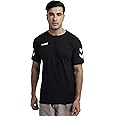 hummel Men's Solid Regular Fit T-Shirt