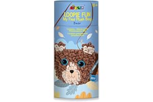 Kit de Costura para Crear un Bolso con Forma de Oso - 15 cm - Incluye Hilos, Relleno y Aguja de Plástico para Tejer - A Partir de 6 Años - Avenir - Set de Manualidades para Tus Peques