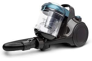 H.KOENIG Aspirateur sans Sac Multicyclonique traineau HKoenig STC56 Ergonomique, Classe énergétique AAA, Filtre HEPA12, Silencieux, Puissant, Inclus Brosse, suceur Plat 2 en 1, Brosse Tissu d'ameublement