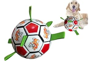 LZHDZQD Dog Toys, Dog Football, Dog Football Toys with Grab Tabs for Indoor Outdoor Garden Water Beach Play Tug, Interactive Dog Toys For Boredom For Small Medium Dogs