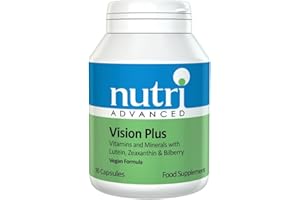 Nutri Advanced - Vision Plus - Vitamins and Minerals with Lutein, Zeaxanthin and Bilberry - 90 Capsules