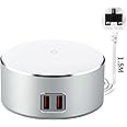 MINGWU Smart Touch Control Nightstand Lamp with 3-Level Brightness, Dual Quick Charge Ports - 5W LED Bedside Lamp for Bedrooms, Guest Rooms, and Living Rooms