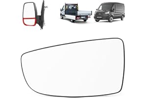 NIMOVA Wing Mirror Lower Glass Left Passenger Side With Backing Plate For Ford Transit Mk8 2014-2025 | OEM 1855103 BK3117C718AB