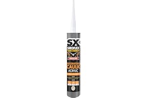 SIROFLEX SX White Decorators Caulk - Flexible Caulk Acrylic Used For Sealing & Filling Gaps/Cracks - Overpaintable - Interior Use - Water Based - 300ml