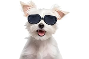 NAMSAN Pet Goggles Dog Sunglasses Waterproof Windproof Puppy Goggles Anti-Fog UV Protection Sun Glasses for Cat&Small Dogs