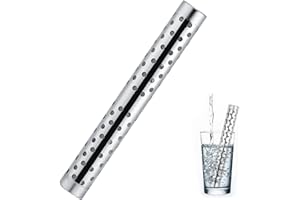 AGATIGE Barra De Agua Alcalina, Barra Portátil Reutilizable De Acero Inoxidable De 15,3 Pulgadas Con Nanoenergía, Ionizador De Agua Alcalina, Infusor De Agua Mineral Ionizada Para El Hogar Y Los Viajes