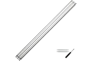 MARBURGER Uhrenarmband 12mm Edelstahl XL - Werkzeug Montage Set