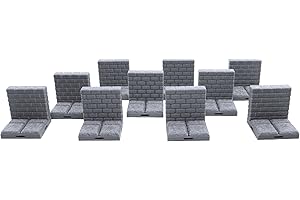 EnderToys - Piastrelle per dungeon di bloccaggio (10 pezzi), paesaggio del terreno da tavolo 28 mm in miniatura gioco di ruolo, con stampa 3D, verniciabile