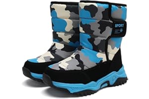 XINGHUANHUA Stivali Neve Bambini Stivaletti Ragazze Ragazzi Doposci Scarponcini Imbottiti di Pelo Scarpe Invernali Comodi Caldi e Antiscivolo Impermeabile Stivali