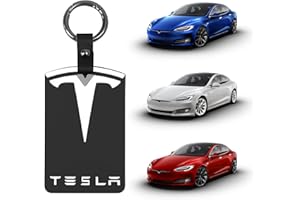 HOMURY Porte-cartes et Porte-clés en Silicone avec Badge Étui pour Tesla Model 3 Accessoires, Noir