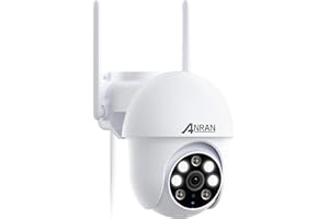 ANRAN 5MP Security Camera Outdoor with Auto Tracking, CCTV Camera Systems with 360° View, Home Security WiFi Camera, Sound-Lights Alarm, Color Night Vision, 2-Way Audio, Motion Detection, P3 Max