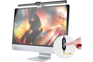 ‎VANSKY Monitor Lampe Computer Screen Light -Led Schreibtischlampen PC Monitor Lightbar-Desk Bildschirmlampe Dimmbar Reading Lampe Platz Sparen -Augenpflege Screen USB Bar für Büro/Office und Home 40CM