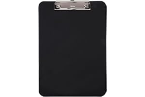‎MAUL MAUL Klemmbrett A4 | Schreibbrett aus Kunststoff im DIN A4 Format | Clipboard zum Aufhängen | moderner Klemmer zur Aufbewahrung von Papier | für Büro, Küche und Werkstatt | Schwarz
