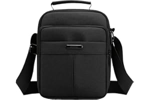 A-QMZL Borsello Uomo Tracolla Borsa a Tracolla Borse a spalla da Uomo Casuale Piccolo Messenger Bag (nero)