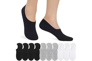 IceReco 10 Paia Calze Fantasmini Uomo Cotone Calzini Invisibili Donna Corti in Cotone Taglie 35-50