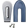 LJL Traders Stainless Steel Coconut Scraper Spare Blade/Chirava Naaku with Safety Cap and Screws
