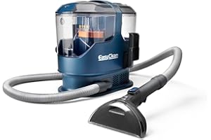 Vacmaster EasyClean Rapid Carpet Spot Cleaner for carpets, stairs & upholstery. With two tools, powerful 800W motor, extra long reach and large capacity. Includes cleaning solution & 2 year guarantee