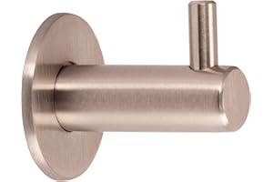 ‎SOTECH 5 STÜCK exklusive SO-TECH® Garderobenhaken"Ronda" echt Edelstahl Kleiderhaken Wandhaken Mantelhaken