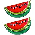 Watermelon Enamel Pin: 2Pcs Cute Enamel Pins - Fruit Shaped Cartoon Brooch Pin for Summer Birthday Lapel Collar Accessories Bags