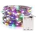 ANJAYLIA Fairy Lights, 10Ft/3M 30leds Multi Color LED String Lights Party Home Festival Valentine's Day Decorations Battery Operated Lights(RGB)