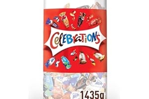 Celebrations Snack Assortiti al Cioccolato, circa 150 praline miste al cioccolato Mars, Bounty, Snickers, Twix, Maltesers e altri ancora: in totale 1435g