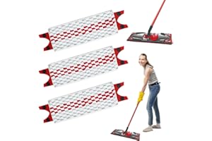 SUEVUT 3 Stück für Vileda Bodenwischer Wischmopp Ersatzbezug Set, für Vileda Ultramax/UltraMax Plus/Easy Wring UltraMax, für Vileda Ultramat Mop Ersatz, für Alle Hartböden, Flecken Entfernen Boden