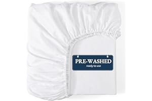 CASA PLATINO King Fitted Sheet, Pre-Washed, Deep Pocket 14 inch (35 cm) - Easy Care - Soft Brushed Microfibre Fabric - Shrinkage and Fade Resistant - Bottom Sheet