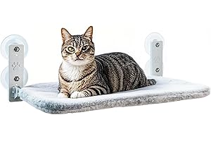 WITFAMILY 52cm wide foldable hammock, cat hammock with suction cup, indoor cat window bed, suitable for glass windows and interior walls